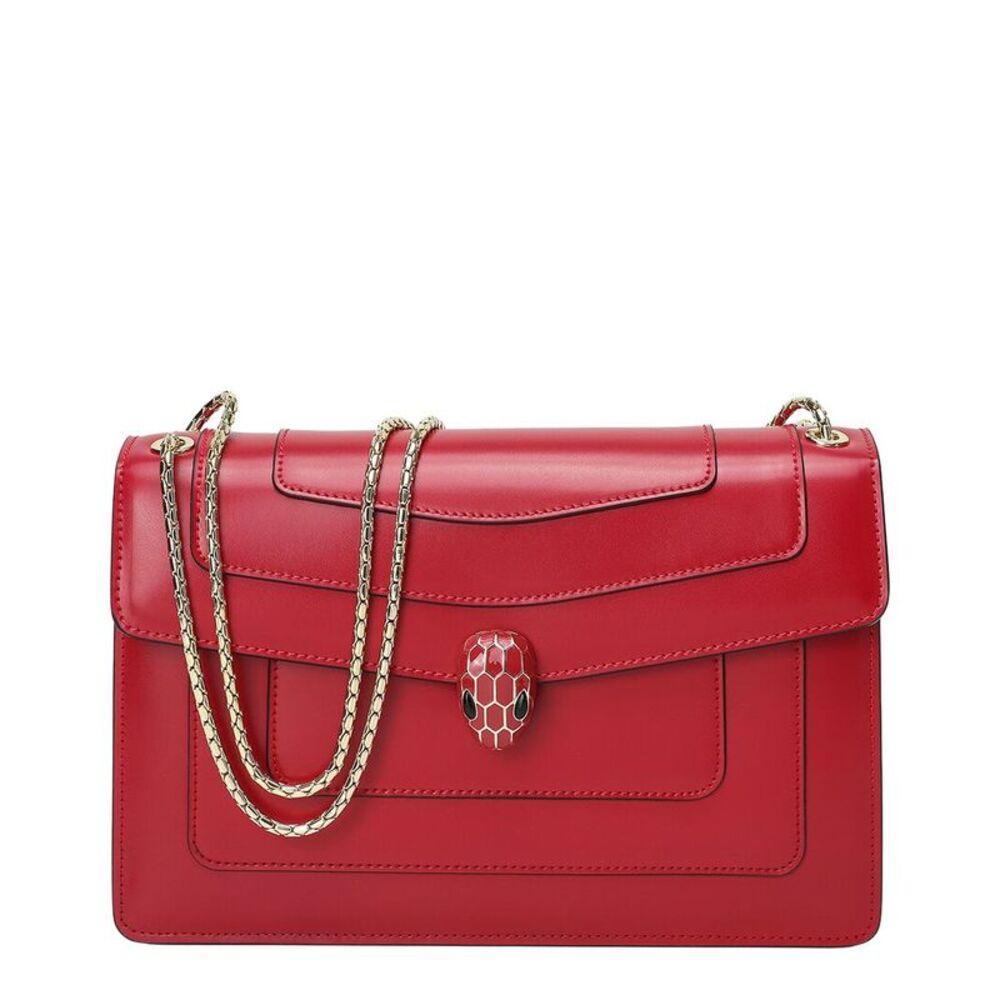 Tiffany & Fred Paris Top-Grain Leather Satchel, Red